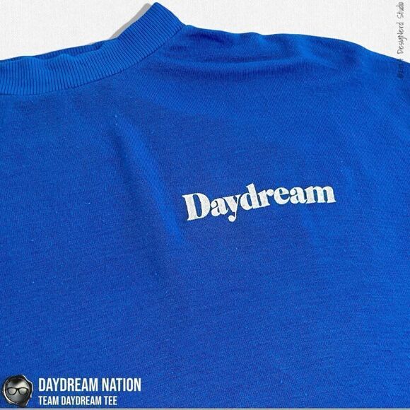 DAYDREAM NATION TEAM DAYDREAM CREWNECK OVERSIZED T SHIRT IN BLUE JEAN - Picture 3 of 11